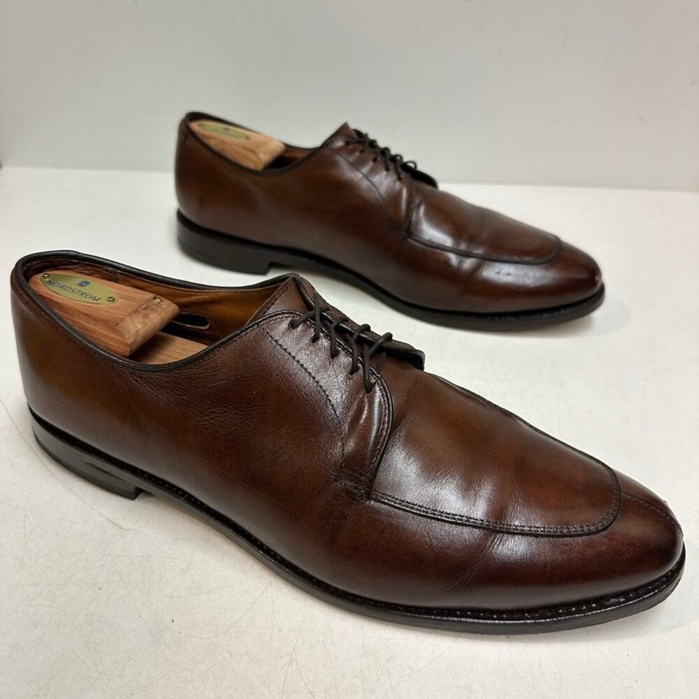 Resoled Allen Edmonds Delray Split Toe Derby Bluc… - image 4
